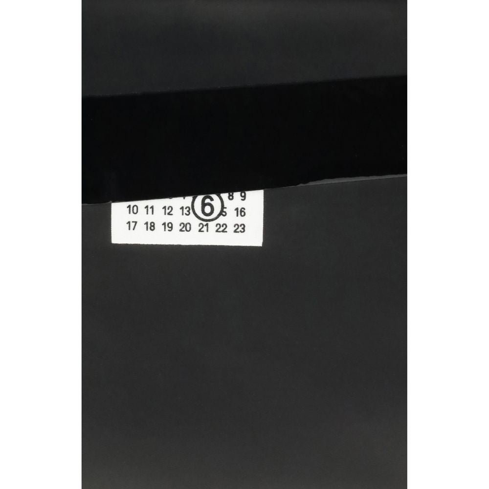 MM6 Black Calf Leather Bos Taurus Clutch Bag Womens Clutch Bag