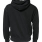 Dolce & Gabbana Black Logo Full Zip Hooded Men Sweatshirt Sweater
