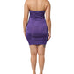 Cavalli Class Purple Viscose Elastane Strapless Bodycon Dress