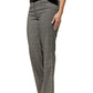BENCIVENGA Gray Wool Blend Plaid Straight Leg Velvet Waist Pants