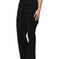 BENCIVENGA Black Wool Blend Pinstripe Straight Leg Pants