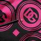 Dolce & Gabbana Pink Black Silk Logo Print DG Pattern Shorts