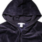 Cavalli Class Purple Cotton Blend Velvet Zip-Up Hoodie Sweatshirt Sweater