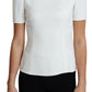 Dolce & Gabbana White Viscose Acetate Short Sleeve Blouse Top