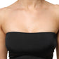 Dolce & Gabbana Black Nylon Blend Bandeau Strapless Tube Top