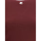 Courrèges Bordeaux Cotton T-Shirt