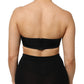 Dolce & Gabbana Black Nylon Blend Bandeau Strapless Tube  Top