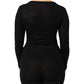 Dolce & Gabbana Black Virgin Wool Buttoned Cardigan Sweater