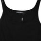 Dolce & Gabbana Black Cotton Sleeveless Women Tank Top