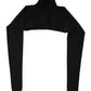 Dolce & Gabbana Black Viscose Turtle Neck Crop Pullover Top