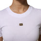 Dolce & Gabbana T-Shirt White Cotton Round Neck Short Sleeves I