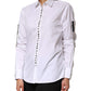 Dolce & Gabbana White Crystal Embellished Dress Shirt Top
