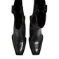 Dolce & Gabbana Black Leather Over The Calf Biker Boots Shoes