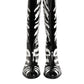 Dolce & Gabbana Black White Zebra Over The Calf Boots Shoes