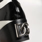 Dolce & Gabbana Black White Zebra Over The Calf Boots Shoes