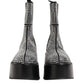 Dolce & Gabbana Black Crystal Strass Mid Calf Short Boots  Shoes