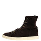 Dolce & Gabbana Brown Suede Lace Up Ankle Short Boots Shoes