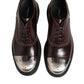 Dolce & Gabbana Brown Leather Lace Up Dress Men Oxford Shoes