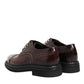 Dolce & Gabbana Brown Leather Lace Up Dress Men Oxford Shoes