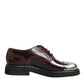 Dolce & Gabbana Brown Leather Lace Up Dress Men Oxford Shoes