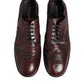 Dolce & Gabbana Bordeaux Leather Lace Up Dress Derby Shoes