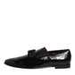Dolce & Gabbana Leather Loafers Men Formal Dress Shoes