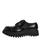Dolce & Gabbana Black Leather Lace Up Derby Men Dress Shoes