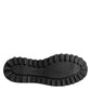 Dolce & Gabbana Black Leather Lace Up Derby Men Dress Shoes