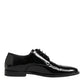 Dolce & Gabbana Black Leather Lace Up Derby Formal Dress Shoes