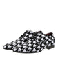 Dolce & Gabbana Dress Black White Sequined Lace Up Derby Shoes