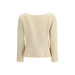 Valentino Cream Fleece Wool Coat