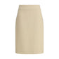 Valentino Cream Fleece Wool Skirt