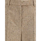 Valentino Beige Fleece Wool Casual Pants