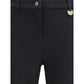 Burberry Black Cotton Casual Pants