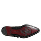 Dolce & Gabbana Black Blue Embellished MONKSTRAP Dress Shoes