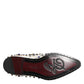 Dolce & Gabbana White Leather Crystals Embellished Dress  Shoes