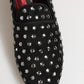 Dolce & Gabbana Black Crystal Embellished Loafers Dress Shoes