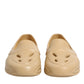 Dolce & Gabbana Beige Rubber Slides Low Top Sneakers Shoes