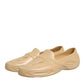 Dolce & Gabbana Beige Rubber Slides Low Top Sneakers Shoes