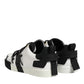 Dolce & Gabbana White Leather Logo Portofino Sneakers Shoes