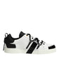 Dolce & Gabbana White Leather Logo Portofino Sneakers Shoes