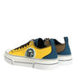 Dolce & Gabbana Multicolor Cotton Logo Low Top Sneakers Shoes
