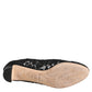 Dolce & Gabbana Black Vally Taormina Floral Lace Pumps Shoes