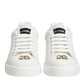 Dolce & Gabbana White DG Leather Low Top Sneakers Shoes