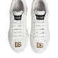 Dolce & Gabbana White DG Leather Low Top Sneakers Shoes