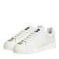 Dolce & Gabbana White DG Leather Low Top Sneakers Shoes