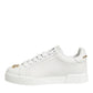 Dolce & Gabbana White DG Leather Low Top Sneakers Shoes