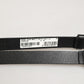 Dolce & Gabbana Black Double Strap Leather Silver Buckle Belt