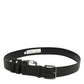 Dolce & Gabbana Black Key Ring Clip Attachments Buckle Belt