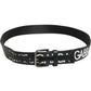 Dolce & Gabbana Black White Printed Metal Logo Buckle Belt